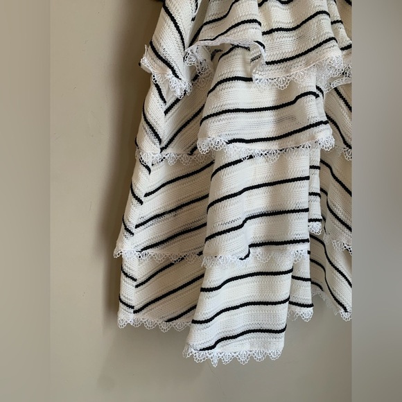 Cosy layered black and white dress bows coquette wedding party dance - Picture 2 of 7